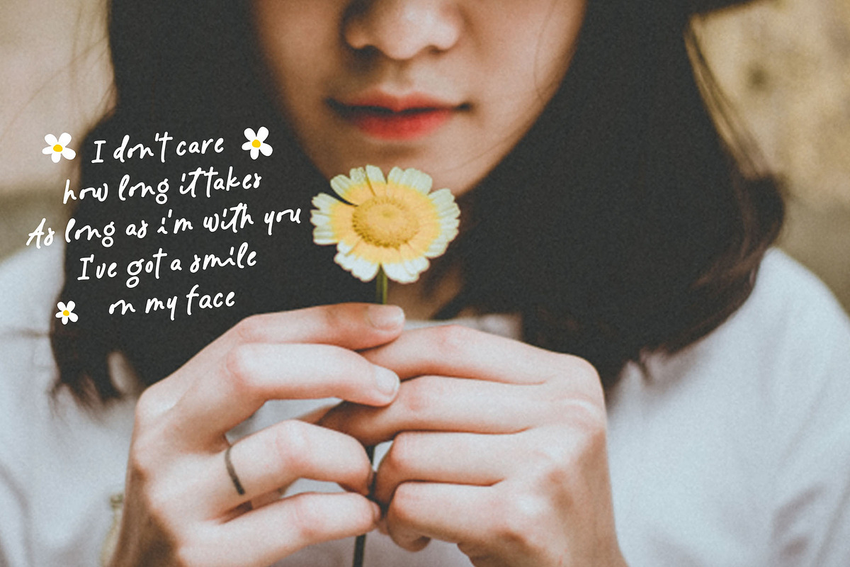 50% Cute Handwritten Font - Memoriz, a Handwritten Font by Four Lines Std. (Photo 2 of 9)