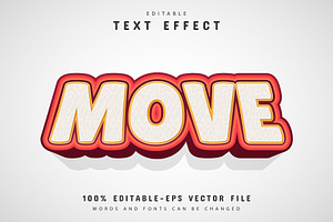 Font Text Effect 3d Editable Vol 18