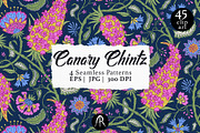 Vintage Jacobean Chintz Patterns, a Pattern Graphic by Rose Design (Thumbnail 1 of 8)