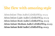 Afons Infant typeface family, a Serif Font by Andy Peat (Thumbnail 3 of 5)