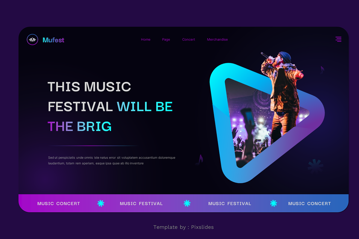 Music Festival & Concert Keynote, a Presentation Template by Pixslides (Photo 5 of 8)