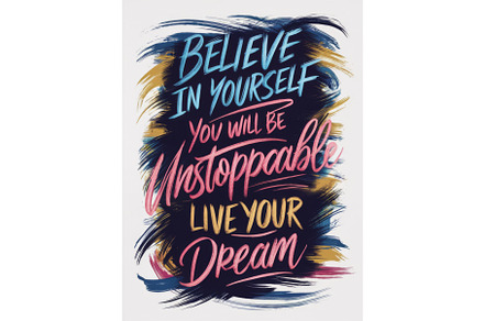 Inspirational Quote Art - Believe in, an Illustration by tilialucida