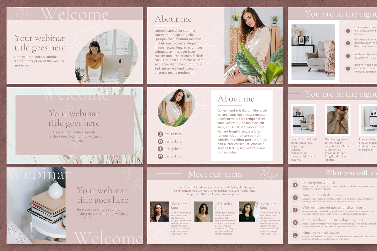 Beige Webinar Workshop Template, a Presentation Template by DesignKora (Photo 12 of 13)