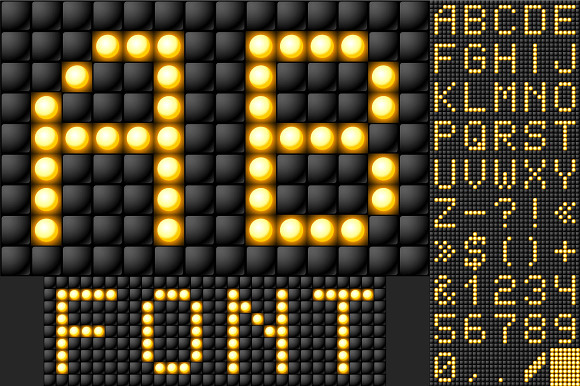 Scoreboard Lamp Alphabet