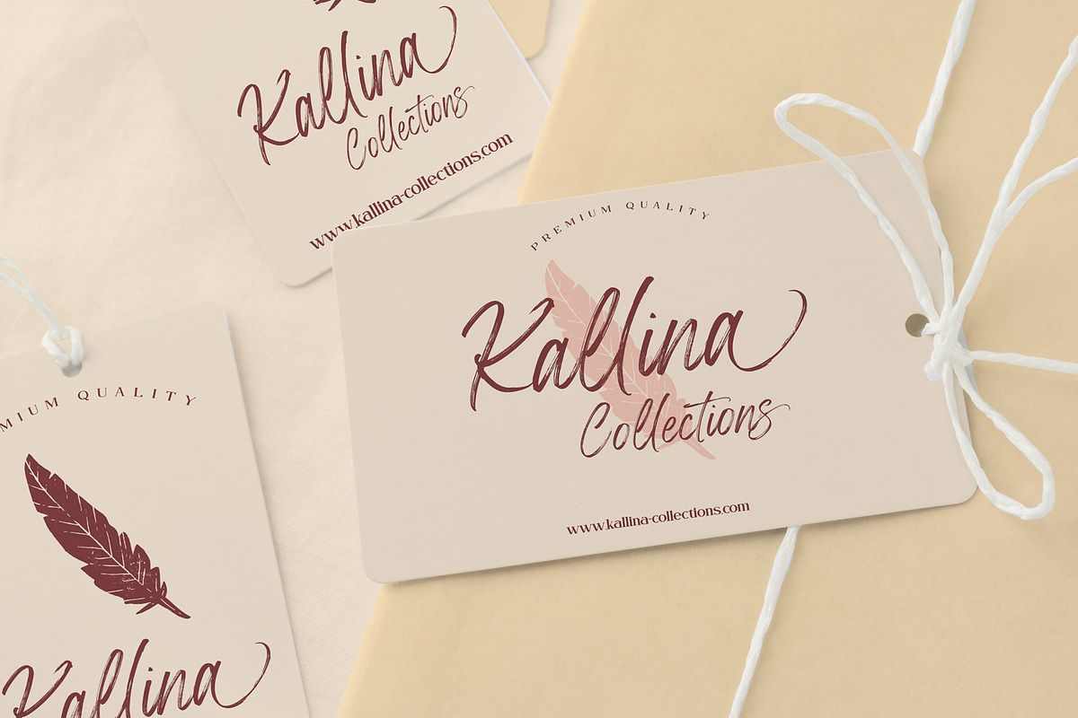 Yellow Palette, a Script Font by din-studio.com (Photo 7 of 10)