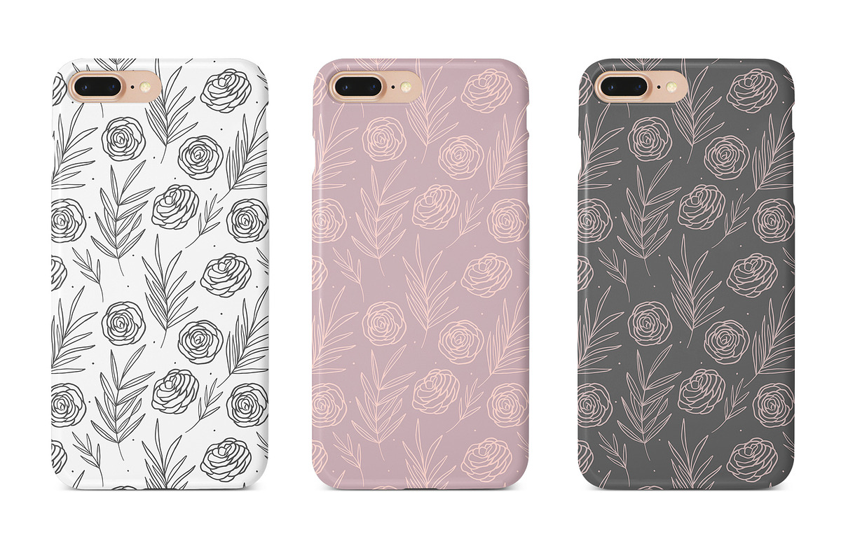 Elegant botanical seamless pattern, a Pattern Graphic by hanifa_design (Photo 5 of 12)
