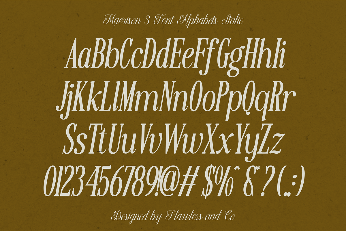 Maerison - Trio Serif Script Font, a Serif Font by Flawless And Co (Photo 8 of 10)
