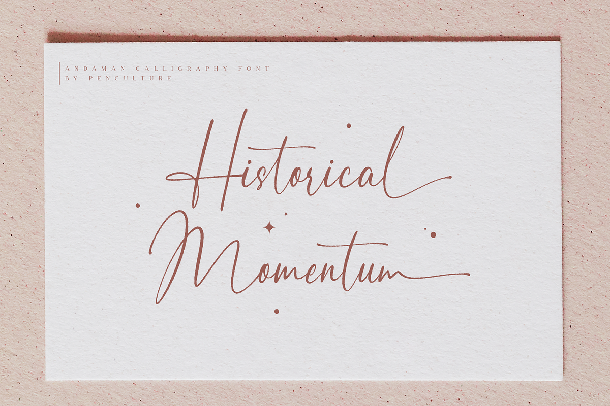 Andaman // Modern Calligraphy Font, a Script Font by Pen Culture (Photo 5 of 12)