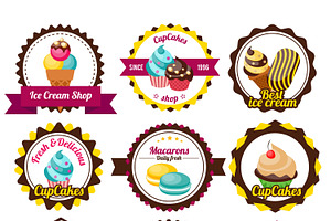 Set Labels Cupcakes