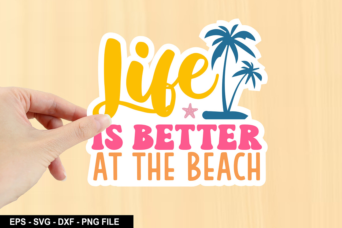 Summer Sticker SVG Bundle, an Illustration by crative8112 (Photo 5 of 11)