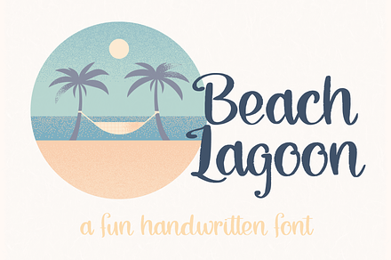Beach Lagoon, Brush Script Font, a Script Font by Designing Digitals