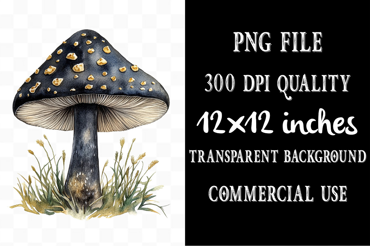Watercolor Black Autumn Cliparts, an Illustration by Designking (Photo 4 of 5)