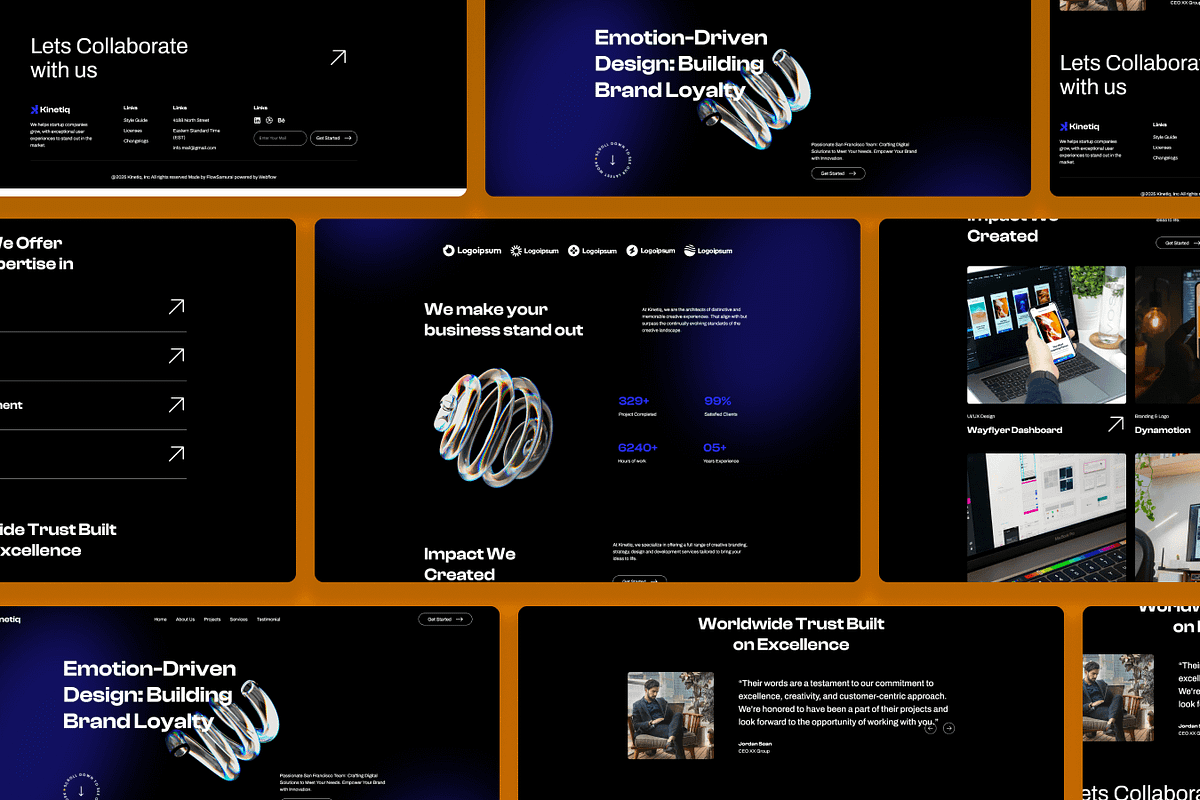 Kinetiq – Figma Template for Agency, an UI Kit Template by Flow Samurai Templates (Photo 5 of 5)