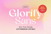 Update!Glorify Variable Sans +Italic, a Sans Serif Font by Letterhend Studio (Thumbnail 1 of 9)