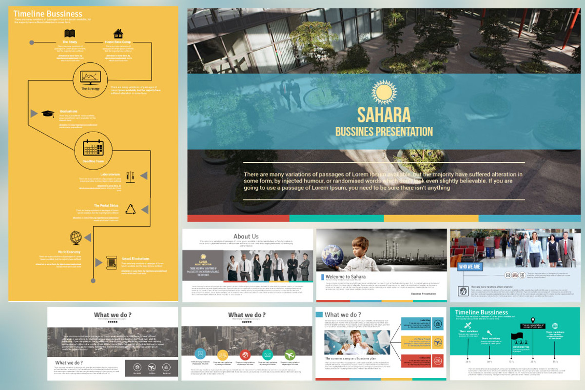 Sahara Bussiness Presentation, a Presentation Template by Orlin (Photo 3 of 7)