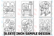 Father's Day Coloring Book for Kids, a Seasonal Illustration by Ink Gallery (Thumbnail 5 of 6)