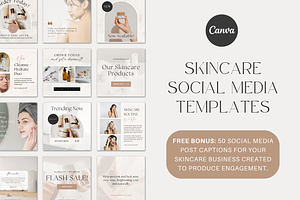 Skincare Social Media Templates