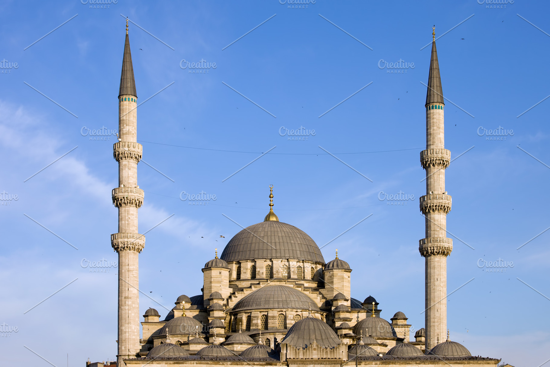 Domes and Minarets of New Mosque, an Architecture Photo by Artur Bogacki