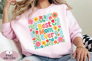 Floral Best Mom Ever Png, an Illustration by Daily.Designs (Thumbnail 5 of 5)