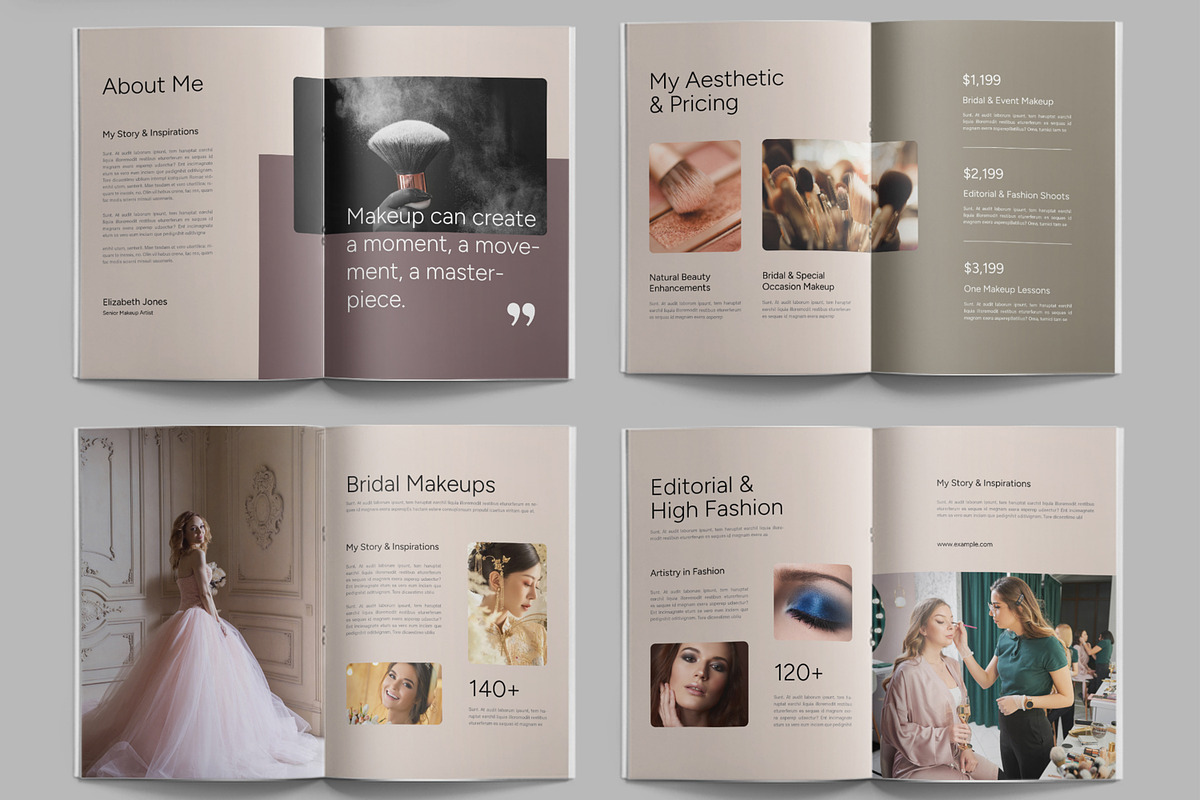 Makeup Artist Brochure, a Brochure Template by ContestDesign (Photo 3 of 3)