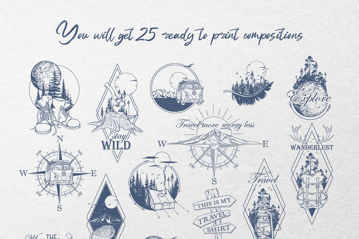 Back on the Road. WANDERLUST set, an Object Illustration by Evgenia Pichkur (Photo 10 of 13)