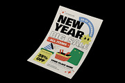 Playful New Year Sale Flyer, a Flyer Template by Neermana (Thumbnail 2 of 4)