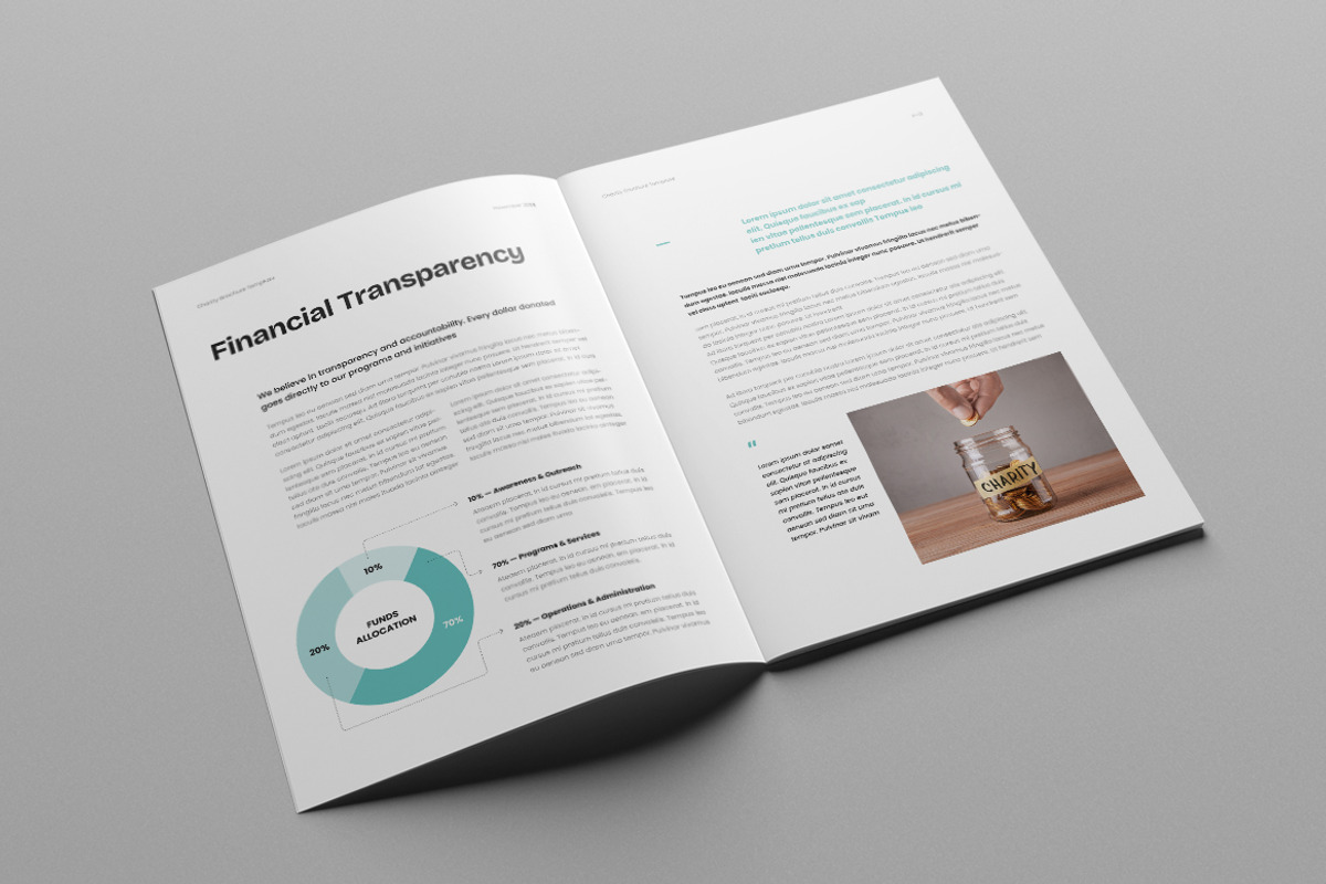 Charity Brochure Template, a Brochure Template by HiveArts (Photo 7 of 9)
