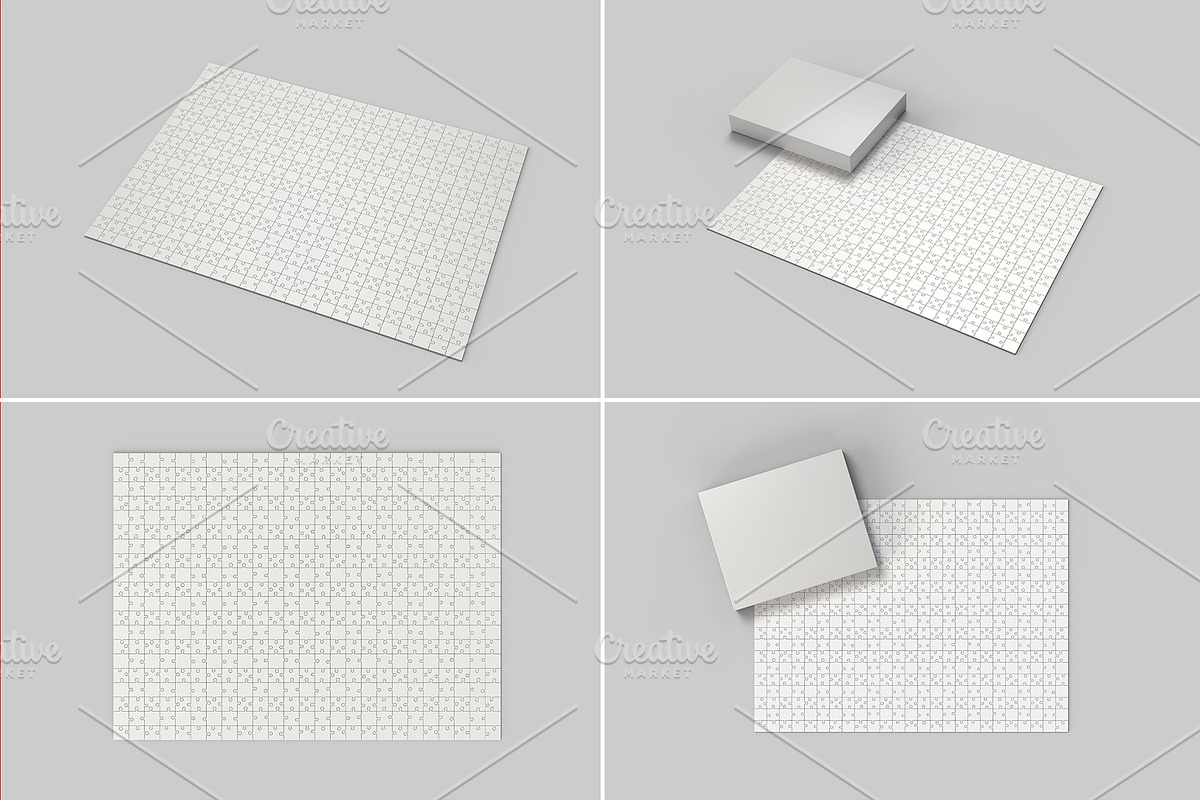 Puzzle Mockup - 12 views, a Packaging Mockup by Illusiongraphic (Photo 23 of 25)