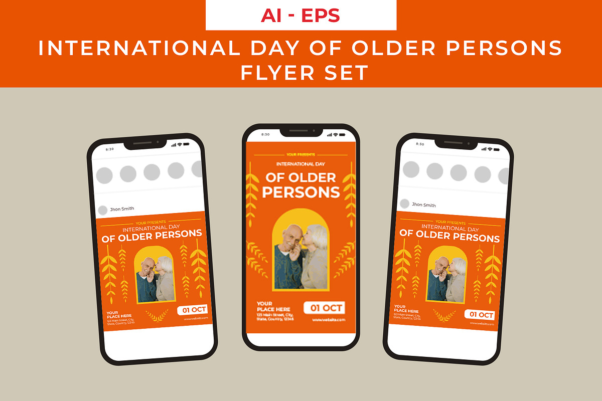 Older Persons Flyer Set, a Flyer Template by Lakhan1998 (Photo 2 of 2)