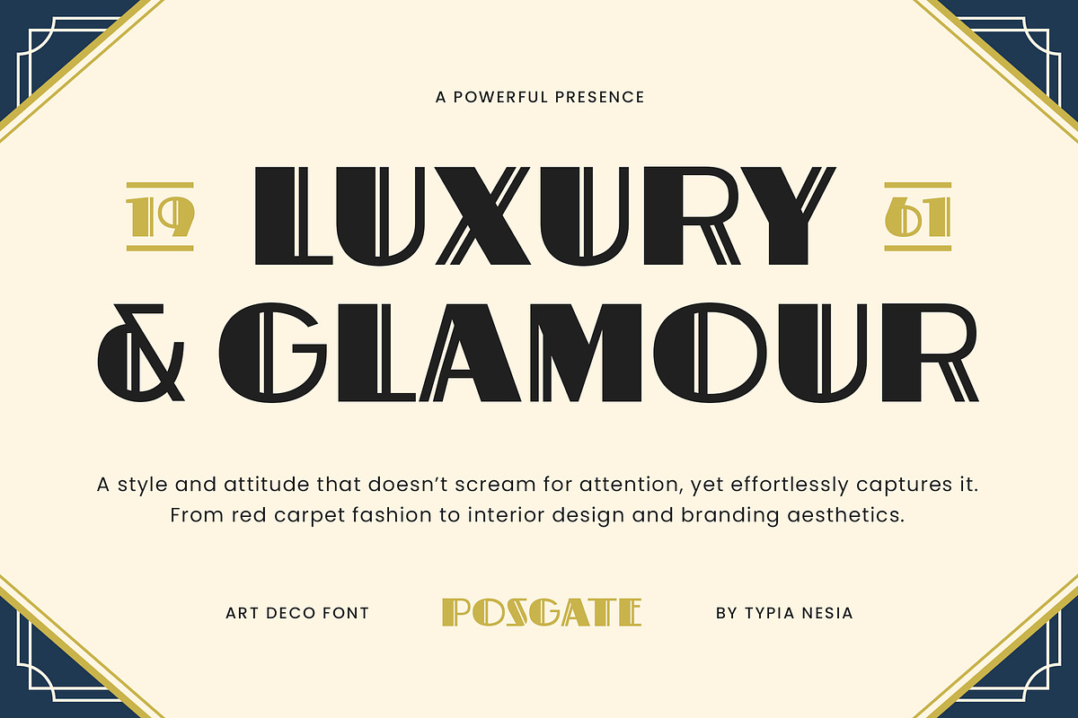 Postgate - Modern Art Deco Sans Font, a Sans Serif Font by Typia Nesia (Photo 6 of 13)
