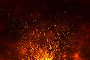 Burning orange sparks rise from fire, a Technology Photo by John_Walker (Thumbnail 2 of 2)