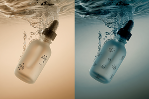 Dropper Bottle Liquid Motion Templat, a Packaging Mockup by The Rose Project