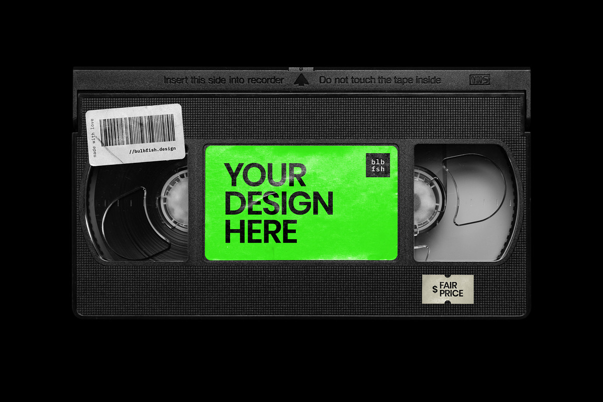 VHS Cassette Mockup, a Product Mockup by BULBFISH (Photo 2 of 8)