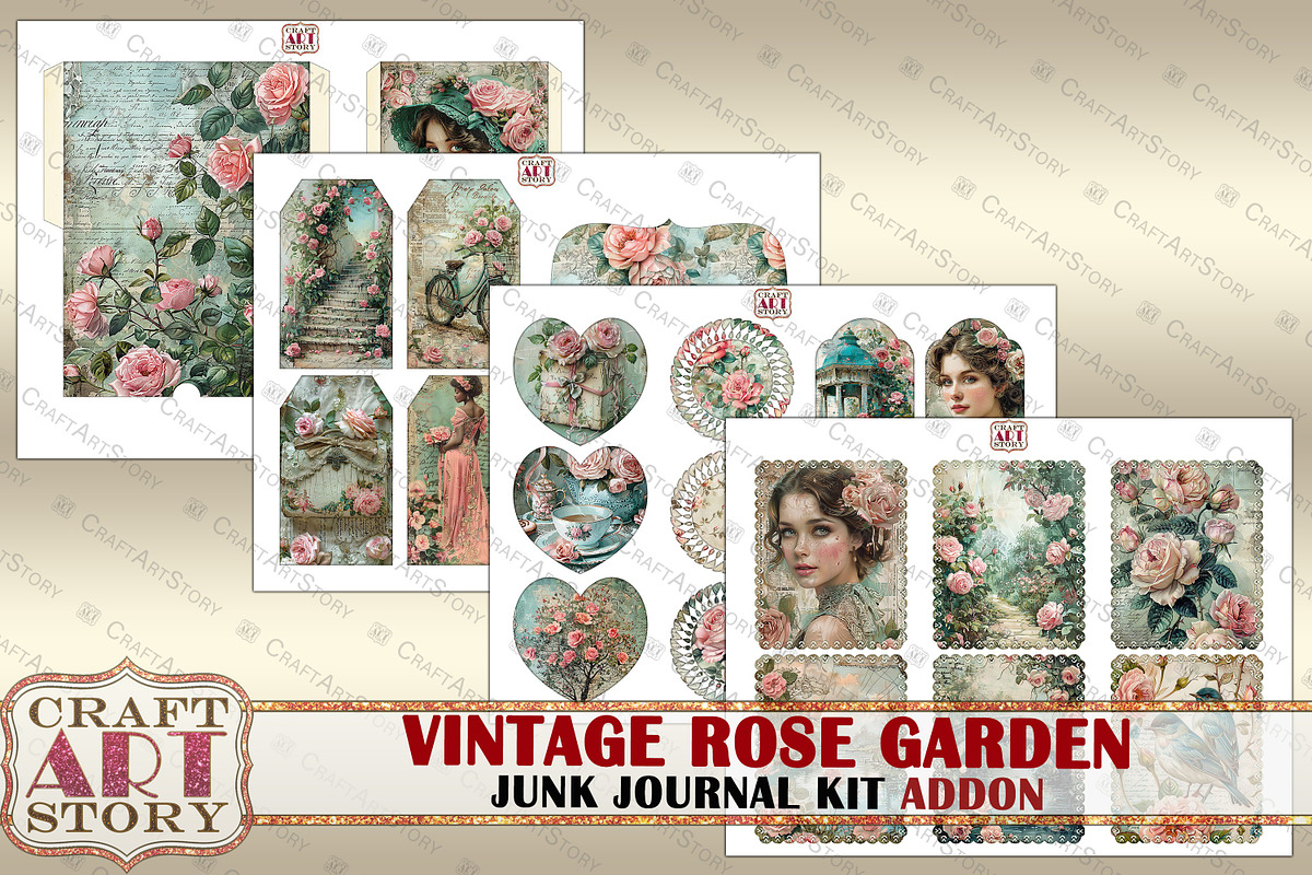 Rose Garden Junk Journal ADDON, a Person Illustration by CraftArtStory (Photo 5 of 6)