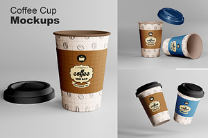 Coffee Cup Mockups, a Cups & Container Mockup by alimran24