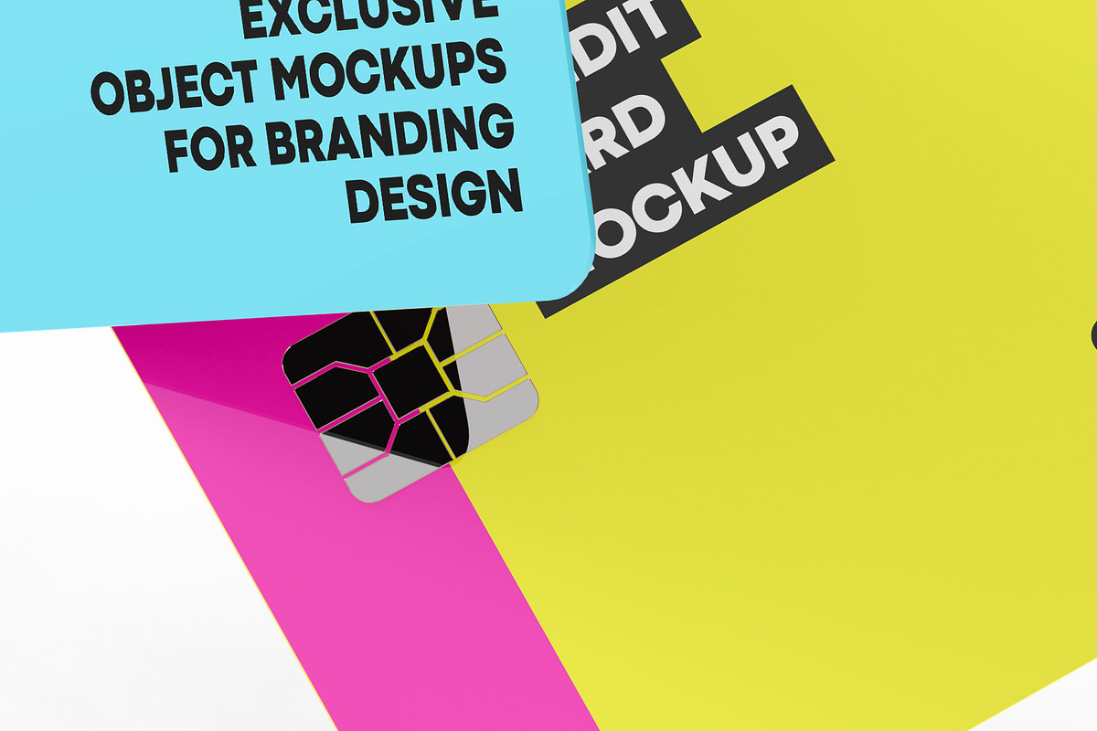 Two Credit Cards Mockup, an Advertising Mockup by Green Art (Photo 5 of 7)