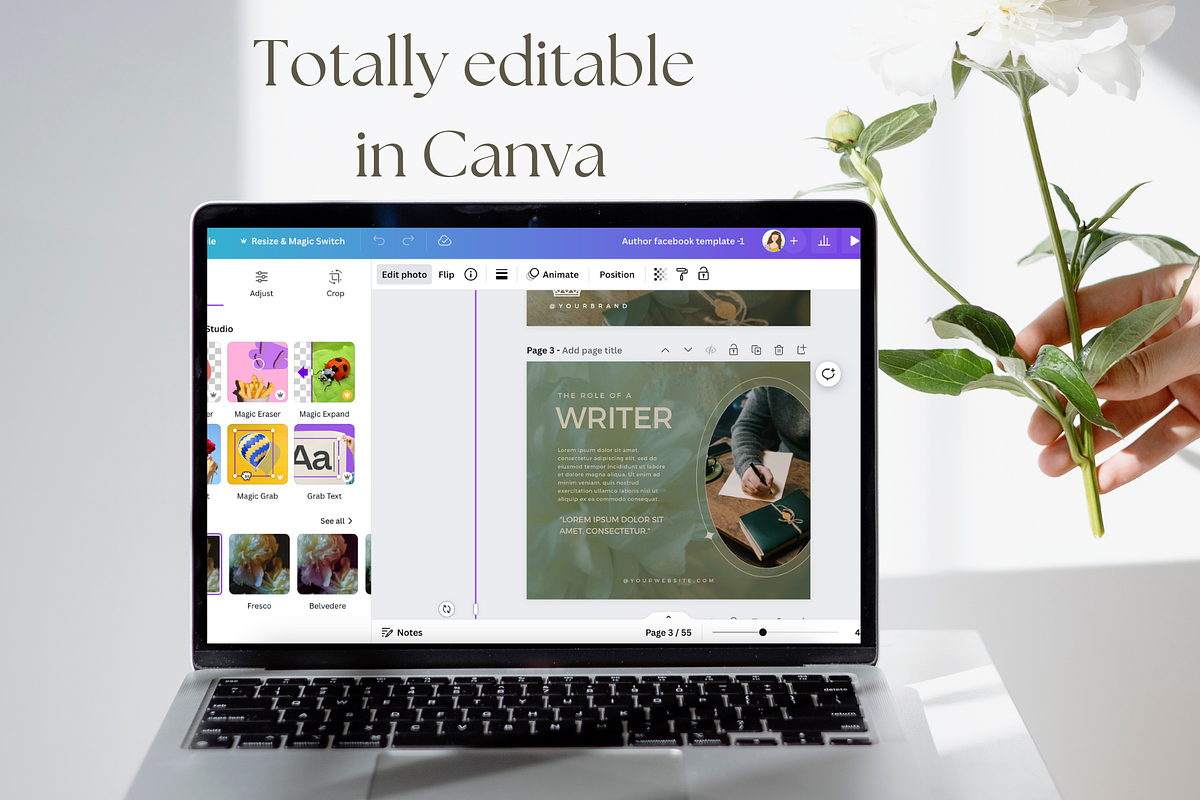 Author Facebook Posts Template, a Social Media Template by Petite Zakka Boutique (Photo 5 of 5)