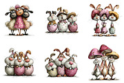 Watercolor Easter Animals Clipart, an Illustration by Sublimation Artist (Thumbnail 7 of 7)