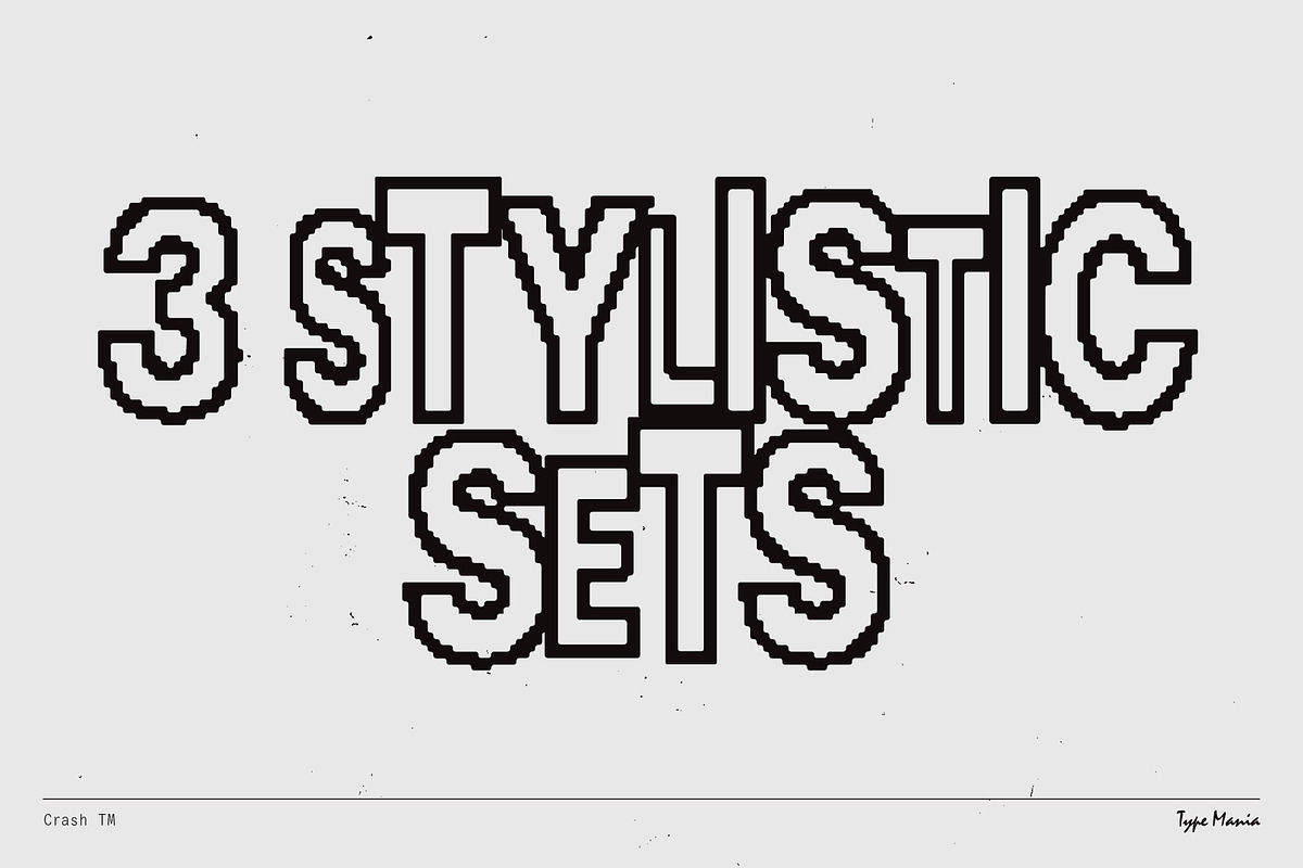 Crash TM – Automatic Trashed Font, a Sans Serif Font by Type Mania (Photo 3 of 10)