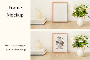 Minimal Styled Frame Mockup, a Print Template by LOPEstudio
