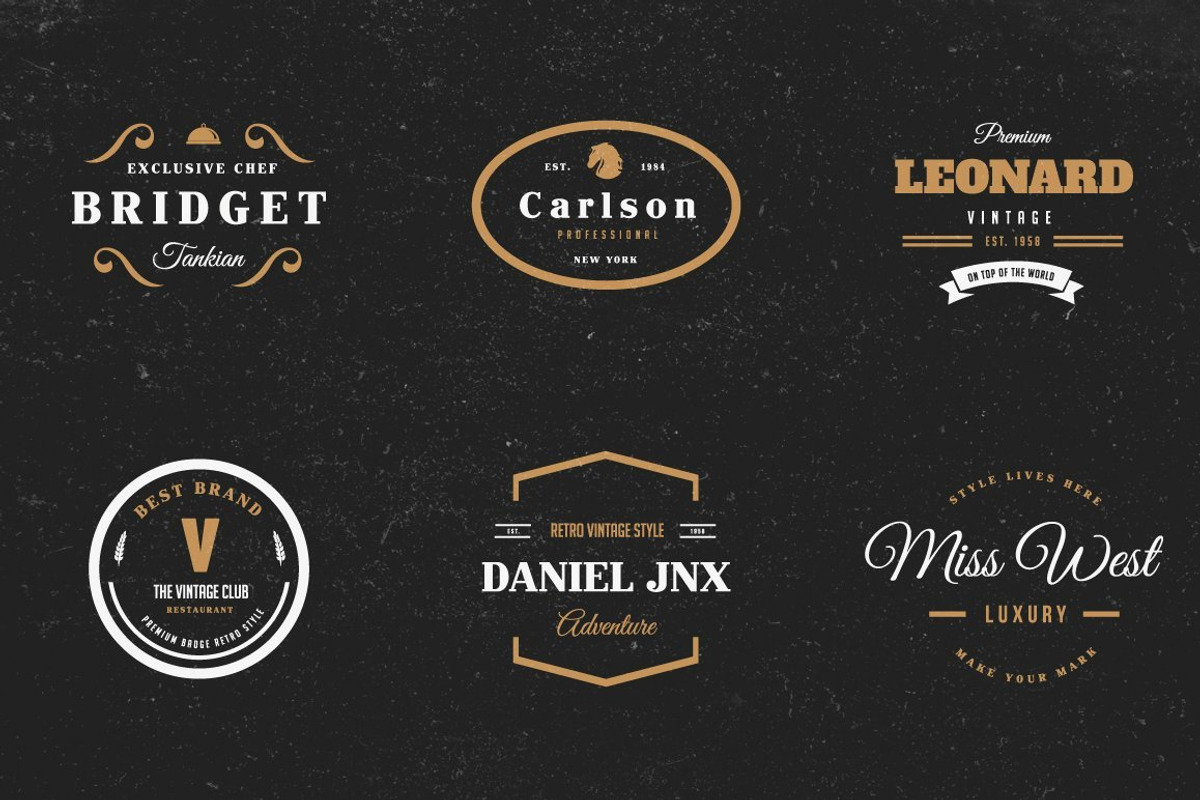 Vintage Logos Labels & Badges, a Branding & Logo Template by Design District (Photo 61 of 76)