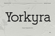 Yorkyra Classic Typewritter Font, a Serif Font by Vadovastd (Thumbnail 1 of 8)
