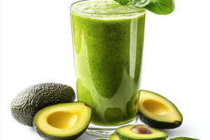 Refreshing Green Avocado Smoothie Re, a Food & Drink Photo by Pixeness Studio