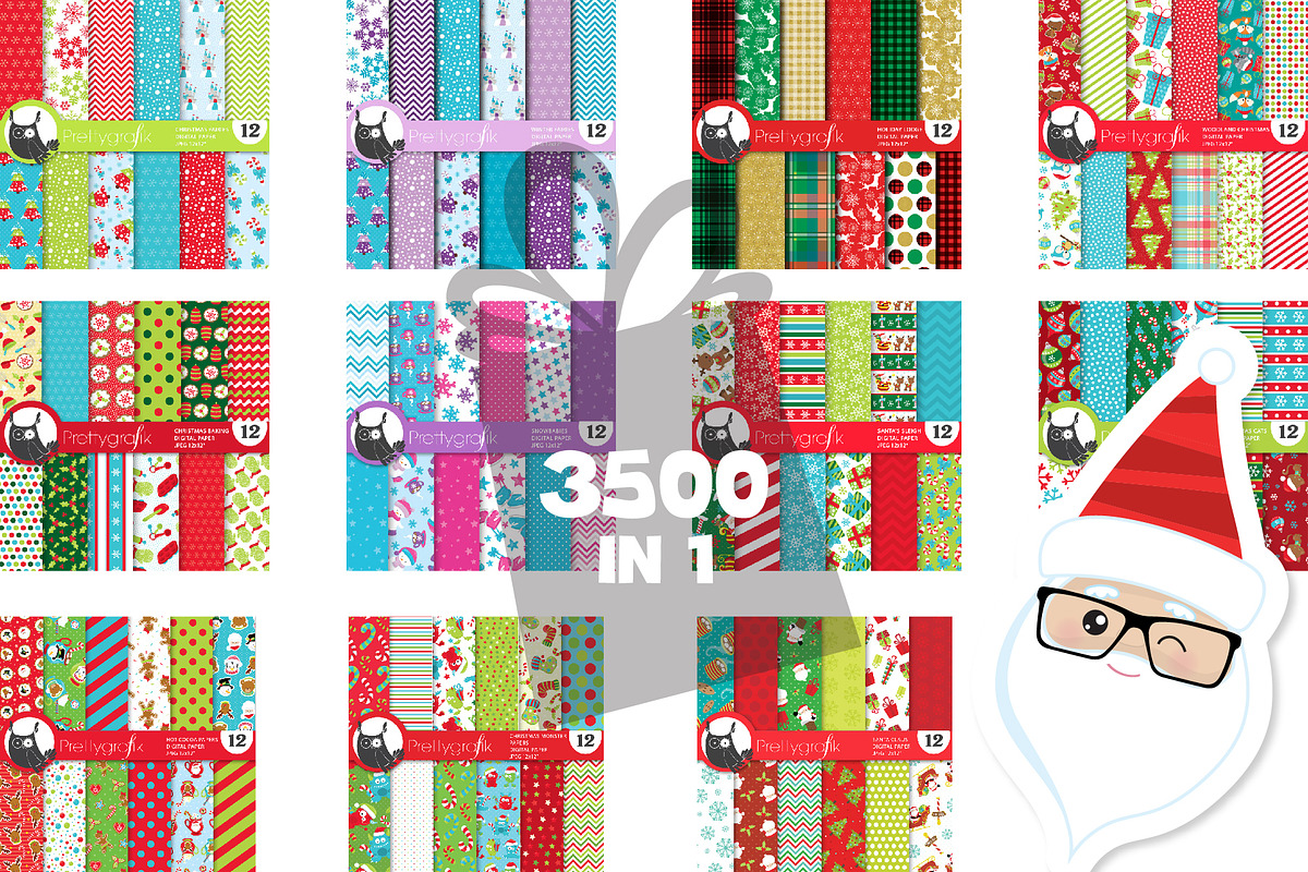 Mega Christmas Bundle -3500 graphics, an Illustration by PrettyBundles (Photo 10 of 13)