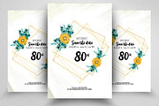 Wedding Invite Card Templates, a Flyer Template by Psd Templates (Thumbnail 1 of 2)