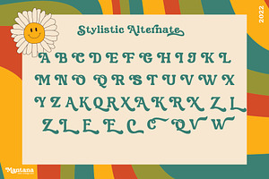 Mantana - Retro Vintage DIsplay Font