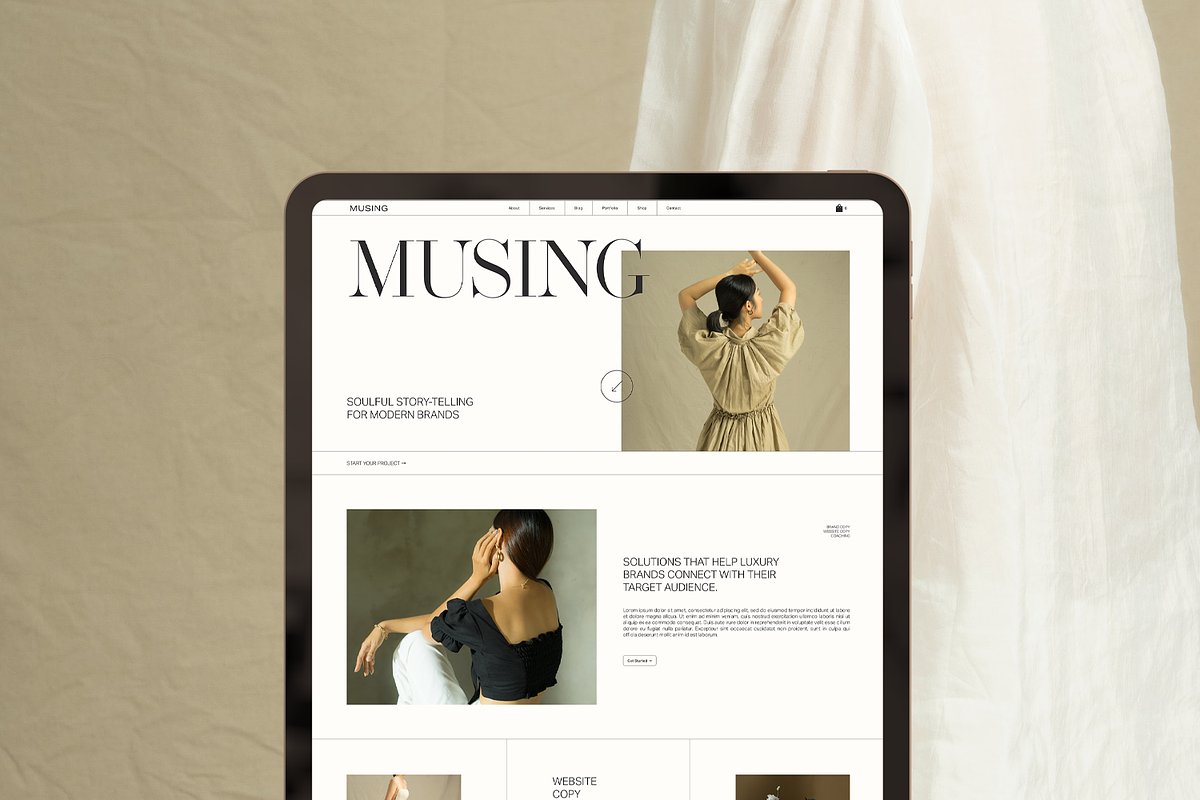 Musing: Squarespace 7.1 Template, a Squarespace Template by The Styled Square (Photo 1 of 10)