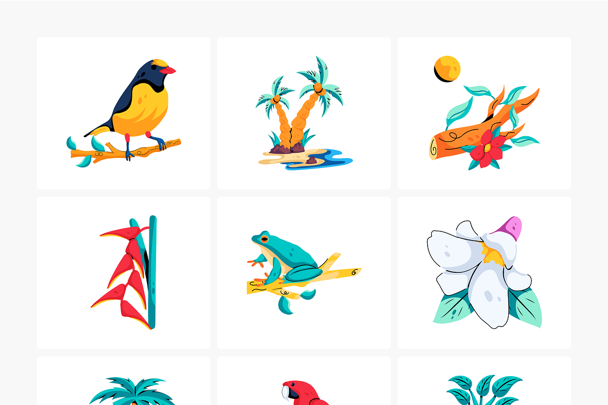 Animated Tropical Icon Set, a Duotone Icon by Prosymbols (Photo 8 of 14)