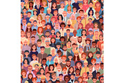 Seamless pattern group of people, a Person Illustration by Yayasya (Thumbnail 2 of 2)