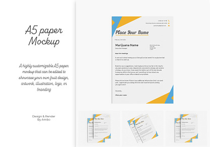 Paper A5 Mockup Bundles